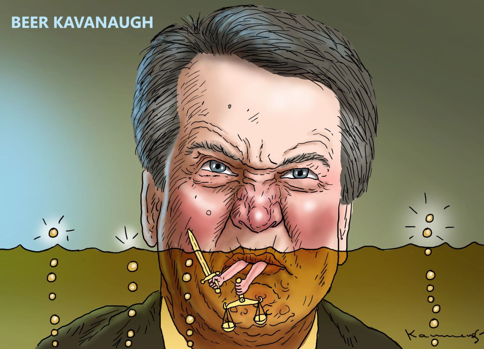 Kavanaugh confirmation cartoon